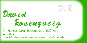 david rosenzveig business card